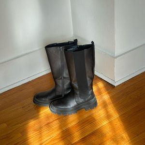 Target chunky knee high boots